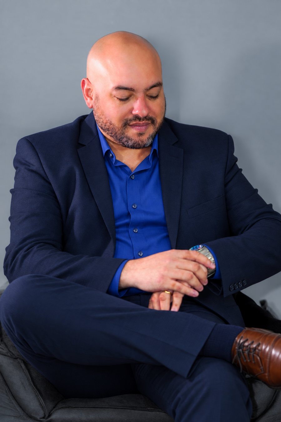 Kleber Santos em atendimento